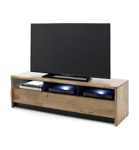 Mca furniture, Mca Furniture - Holz-TV-Möbel Calabria - 145 x 42 x 45 cm und Gewicht: 62,2 kg - Hellbraun, MCA living Lowboard »Calabria«, Massivholz Vintage in Akazie Natur lackiert, Artikel montiert