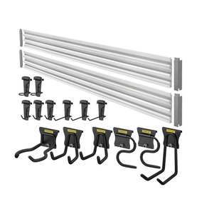 Stanley - Trackwalls Set, 20-teiliges Wandsystem inklusive Schienen und Haken