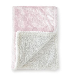 NAF NAF, Naf Naf - Bettdecke 80 x 110 - Rosa und Cremeweiss - Cremeweiss und Rosa, 