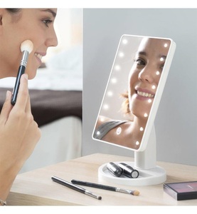 InnovaGoods, InnovaGoods - Beleuchteter Spiegel Led TableTop - Weiss und Hellgrau, Make-up Spiegel mit LED