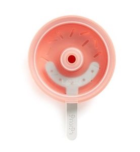 LEKUE, Lekue - Eislutscher - Rot, Glaceform Donut D14cm H3cm Silikon rosa