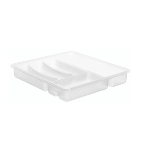 Rotho, Rotho Besteckkasten Basic Transparent, Rotho BASIC Besteckkasten mit 6 Fächern
