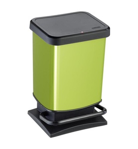 undefined, Rotho - Treteimer Paso 20 l, Hellgrün, ROTHO Mülleimer »Paso lime metallic«, 1 Behälter