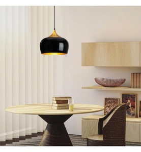Home, Home - Hängelampe Berceste - Schwarz, Hängeleuchte Berceste 212-S Ø30cm schwarz/gold