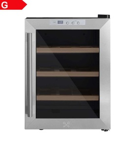 undefined, Cavist - Weinkühlschrank CAVS12 - Schwarz und Silber, 
