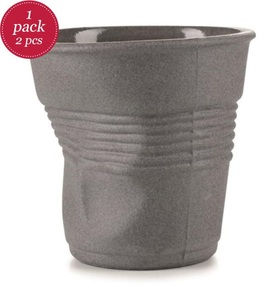 Revol, Revol - 2-teiliges Espressotassen-Set - Grau, 