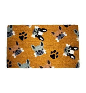 Artsy, Artsy - Fussmatte Dog Face - 75 x 45 cm - Hellbraun und Grau, 