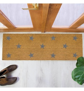 Artsy, Artsy - Fussmatte Multi Stars - 120 x 40 x 1.5 cm - Camel und Grau, 