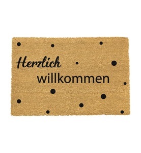 Artsy, Artsy - Fussmatte German Herzlich - 60 x 40 cm, 