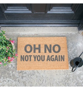 Home, Home - Fussmatte Oh Not You Again 60 x 40 x 1.5 cm - Camel und Grau, 