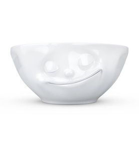 58 products, 58 Products - Schale Happy 350 ml - Weiss, TV Tasse Kaffee Schale Gesicht glücklich Schüssel Müslischale Fiftyeight 350 ml