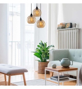 Home - Hängelampe Chandelier 029 - Schwarz und Gold