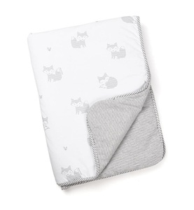 Doomoo, Doomoo - Weiche Decke Fox grau, 75x100cm, 