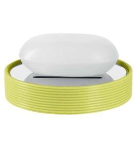 Spirella, SPIRELLA Seifenschale TUBE RIBBED, Spirella Seifenschale Tube Ribbed Grün | 2.5 × 10.8 × 1.1 cm