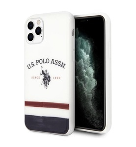 undefined, Eko - Fall U.S. Polo ASSN. Dreifarbige Streifen für iPhone 11 Pro - Weiß, 