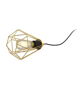 undefined, Eglo - Tischlampe Tarbes - Gold, Tarbes Tischlampe 1x60W messing-gebürstet