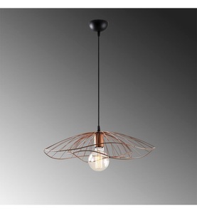 Home - Hängelampe Tel - Schwarz und Bronze