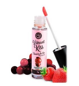 Secret play, Secret Play - Gleitmittel-Lipgloss Vibrant Duft: Fraise Gum, Secret Play - Erdbeer Lip Gloss Vibrant Kiss, 6 g, Transparent