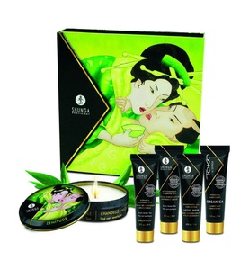 Axami, Axami - Box Exotic Green Tea - 5 Teile, 5-teiliges Massage-Set ?Geisha's Secret Organica? mit Luxus-Miniaturen