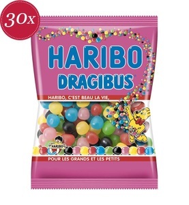 undefined, Haribo - Bonbon-Tüte Dragibus 120 gr - 30 Packungen, 