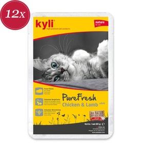 kyli, Kyli - PureFresh Chicken & Lamb Adult - 12 x 85 g, kyli PureFresh Adult Chicken & Lamb 12x85g