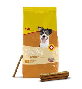 kyli, Kyli - DogRolls Poulet - 150 g, Kyli Hundesnack DogRolls Poulet - Braun/Gelb -