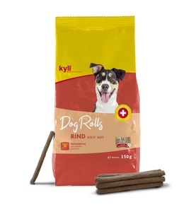 kyli, Kyli - DogRolls Rind - 150 g, Kyli Hundesnack DogRolls Rind - gelb/rot -