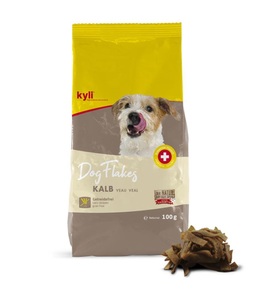 kyli, Kyli - DogFlakes Kalb - 100 g, kyli Leckerli DogFlakes Kalb, 100 g