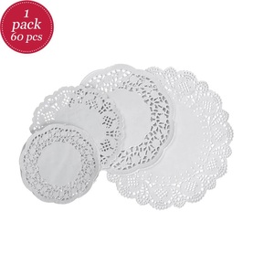 Rayher, Spitzenpapier Set: Rund, Rayher Spitzenpapier-Set Rund | ? 11?21.5 cm | 60 Stück