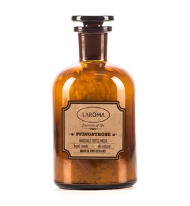 LAROMA, Badesalz Pfingstrose 300g Apothekerflasche, 