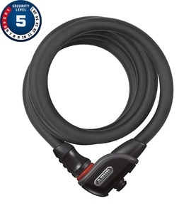 ABUS, ABUS Phantom 8950/180 TexKF Kabelschloss schwarz 2019 Veloschlösser, ABUS Fahrrad Spiralkabelschloss Phantom 8950 schwarz