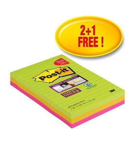 3m, 3M - Post-it® Super Sticky Notes Promotion 4675-SSGYF-P2+1, 