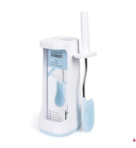 JOJO, JoJo Toilettenbürste Joseph Joseph, WC Bürste Flex Plus plastikmaterial weiß blau / flexibler Bürstenkopf - mit Staufach - Joseph Joseph blau en plastikmaterial