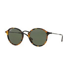 Ray-Ban, Ray-Ban - Sonnenbrille Round Fleck - Schildpatt und Khaki, 