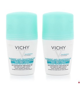 Vichy, Vichy Antitranspirant Deodorant 48H Roll-On Packung mit 2 Stück, Vichy Antitranspirant Deodorant 48H Roll-On Packung mit 2 Stück