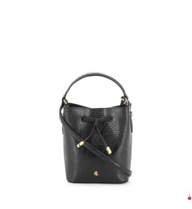 Ralph Lauren, Polo Ralph Lauren - Leder-Beuteltasche - Schwarz, 