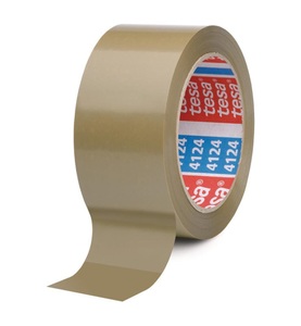 Tesa, Tesa - pack® 4124 PVC, 66m x 30 mm, chamois, Tesa Verpackungsband Ultra, 30mm x 66m, braun, 04124-00094