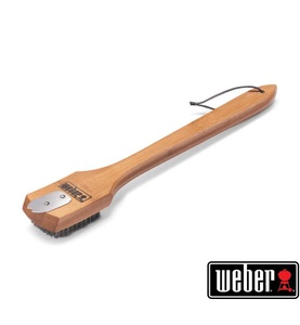 Weber, weber - Grillbürste mit Bambusholzgriff - 46cm, 