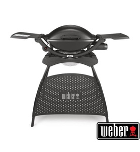 Weber, weber - Gasgrill mit Stand Q 2000 - Schwarz, Weber Gasgrill Q 2000 Stand | 3.7 kW