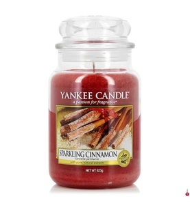 Yankee Candle, Yankee Candle - Duftkerze Sparkling Cinnamon - 623 g, 