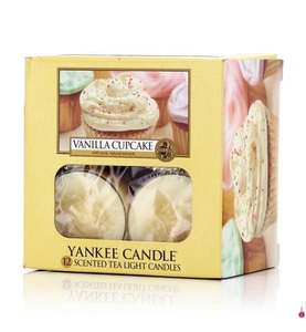 Yankee Candle, Yankee Candle - 12er-Set Duft-Teelichter Vanilla Cupcake - 118 g, 