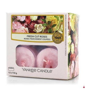 Yankee Candle, Yankee Candle - 12er-Set Duft-Teelichter Fresh cut Roses - 118 g, 