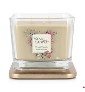 Yankee Candle, Yankee Candle - Duftkerze Velvet Woods Medium - 347 g, 