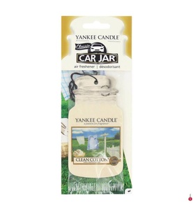 Yankee Candle, Yankee Candle Clean Cotton Car Jar 1 St??ck, Yankee Candle Car Jar Classic Lufterfrischer Clean Cotton (1 Stk)