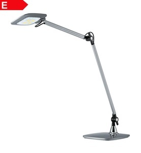 Hansa, Hansa LED-Tischleuchte E-MOTION Sensorschalter, dimmbar, Kopf drehbar, Doppelarm silber, Hansa LED Leuchte, Emotion, 10W, silber, 41-5010.688