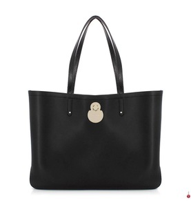 Longchamp, Longchamp - Leder-Shoppingtasche Roseau - Schwarz, 