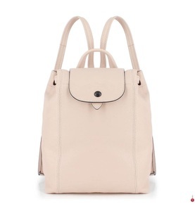 Longchamp, Longchamp - Leder-Rucksack Le Pliage - Hellrosa, 