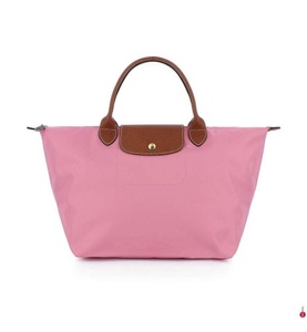 undefined, Longchamp - Handtasche Le Pliage Original M - Rosa und Camel, 