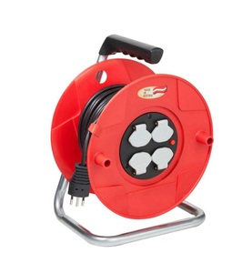 undefined, Brennenstuhl - BAT Kabeltrommel 260 rot 50m H05VV-F 3G1.5 schwarz, Brennenstuhl 1189062 Kabeltrommel 50 m Schwarz Schweiz-Stecker
