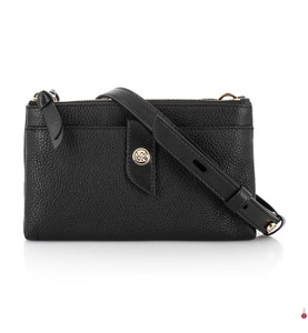 Michael Kors, Michael Kors - Lederumhängetasche Pebbled Medium - Schwarz, 